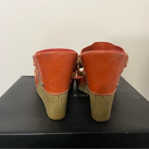 Orange wedge slippers - Picture 2 of 2